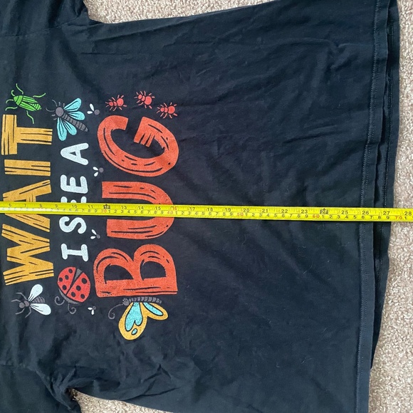 🐞CUTE NOVELTY TEE! 🐛UNISEX XL BLACK T-SHIRT 🖤 - Picture 5 of 6